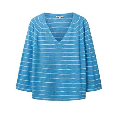 TOM TAILOR Damtröja, 31724 – Blå offwhite randig, 3XL TOM TAILOR Damtröja, 31724 – Blå offwhite randig, 3XL