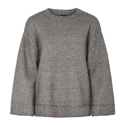 PIECES Pcorly Ls O-hals oversize stickad Pwp Bc, December Sky, M PIECES Pcorly Ls O-hals oversize stickad Pwp Bc, December Sky, M
