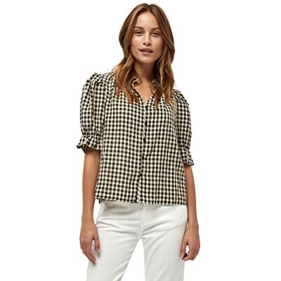 Minus Roka-blus för kvinnor, 9349 Nomad sand rutig, 34 SE Minus Roka-blus för kvinnor, 9349 Nomad sand rutig, 34 SE