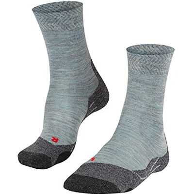 FALKE dam Vandringsstrumpor TK2 Explore Melange W So ull funktionsmaterial tjock anti-blåsor 1 par, Blå Smoke Blue 6333, 37-38 FALKE dam Vandringsstrumpor TK2 Explore Melange W So ull funktionsmaterial tjock anti-blåsor 1 par, Blå Smoke Blue 6333, 37-38