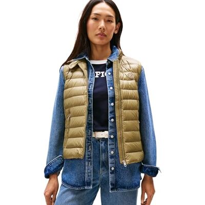 Tommy Hilfiger damväst, Kaki (Vintage Oliv), S Tommy Hilfiger damväst, Kaki (Vintage Oliv), S