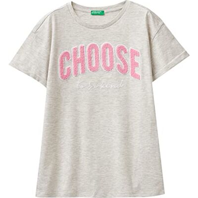 United Kortärmad t-shirt för flickor, Grigio Melange Chiaro 517, L (Kort) United Kortärmad t-shirt för flickor, Grigio Melange Chiaro 517, L (Kort)
