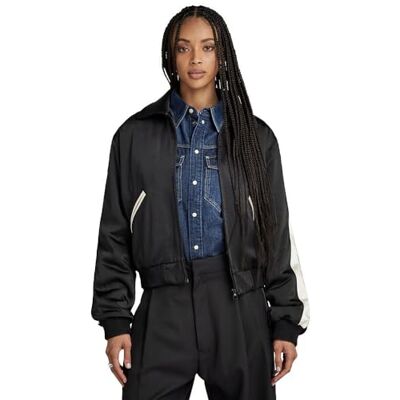 G-STAR RAW Dam souvenir bomber wmn jacka, Svart (dk black D23860-D414-6484), XL G-STAR RAW Dam souvenir bomber wmn jacka, Svart (dk black D23860-D414-6484), XL