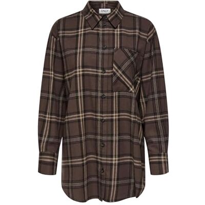 ONLY Loose Check Shirt Wvn Onljuliana Life LS-rutig t-shirt, shoppingväska, XL dam, Shoppingväska, XL ONLY Loose Check Shirt Wvn Onljuliana Life LS-rutig t-shirt, shoppingväska, XL dam, Shoppingväska, XL