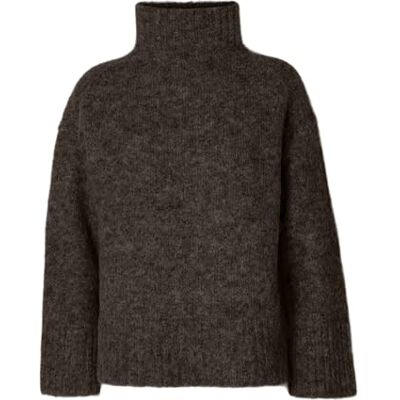 SELECTED FEMME Slfgabriella Ls Knit High Neck Noos, delicioso, XXL SELECTED FEMME Slfgabriella Ls Knit High Neck Noos, delicioso, XXL