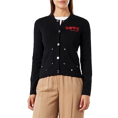 Love Moschino Damkofta jacka, svart, 46 SE Love Moschino Damkofta jacka, svart, 46 SE