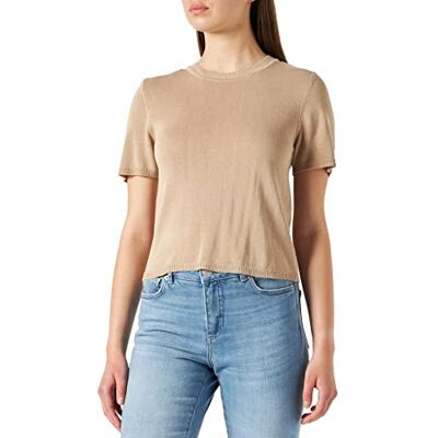 ONLY Dam Onlshirley S/S KNT Noos tröja, Humus, XS ONLY Dam Onlshirley S/S KNT Noos tröja, Humus, XS