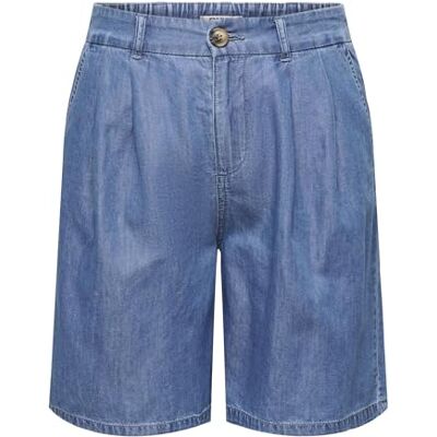 ONLY Onlbea Hw Long DNM shorts Bj, Mellanblå denim, XS ONLY Onlbea Hw Long DNM shorts Bj, Mellanblå denim, XS