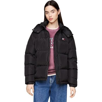 Tommy Jeans dam TJW ALASKA PUFFER EXT DW0DW18610 pufferjacka, svart (svart), XL, svart (svart), XL Tommy Jeans dam TJW ALASKA PUFFER EXT DW0DW18610 pufferjacka, svart (svart), XL, svart (svart), XL