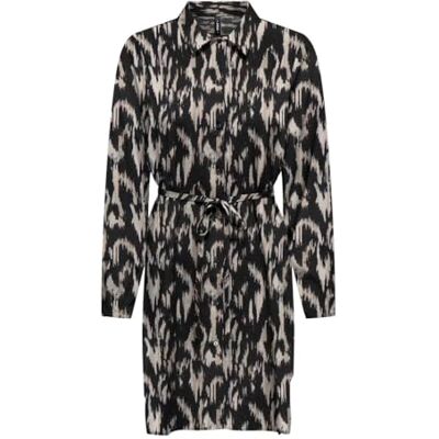ONLY Onlnova Life Elite L/S Shirt Dress AOP, Phantom/Aop: 597 slipsfärg, XL ONLY Onlnova Life Elite L/S Shirt Dress AOP, Phantom/Aop: 597 slipsfärg, XL
