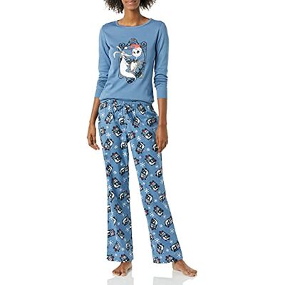 Amazon Essentials dam Disney Star Wars Marvel flannel pyjamas sovande set, mardröm tomtejacka kvinnor, XL Amazon Essentials dam Disney Star Wars Marvel flannel pyjamas sovande set, mardröm tomtejacka kvinnor, XL