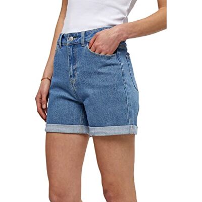 DESIRES Dam Florens denim shorts, Ljusblå tvätt, 36 SE DESIRES Dam Florens denim shorts, Ljusblå tvätt, 36 SE