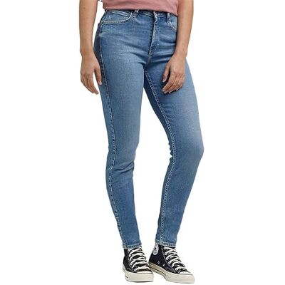 Lee Women's Scarlett HIGH Jeans, Bright Storms, 26W / 29L Lee Women's Scarlett HIGH Jeans, Bright Storms, 26W / 29L