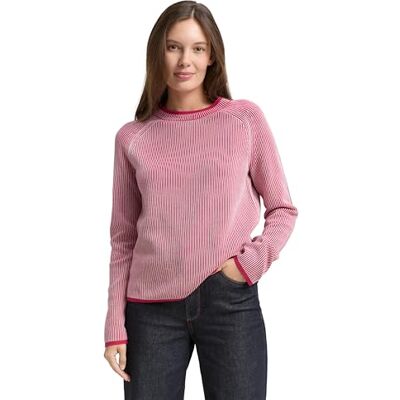 TOM TAILOR damtröja, 39243 – rosa rutig stickad, 3XL TOM TAILOR damtröja, 39243 – rosa rutig stickad, 3XL
