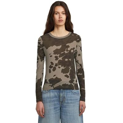 G-STAR RAW G-STAR AOP Slim R T Ls WMN T-shirt, flerfärgad (Turf Forest Camo D27103-e151-h519), XS dam, Flerfärgad (Turf Forest Camo D27103-e151-h519), XS G-STAR RAW G-STAR AOP Slim R T Ls WMN T-shirt, flerfärgad (Turf Forest Camo D27103-e151-h519), XS dam, Flerfärgad (Turf Forest Camo D27103-e151-h519), XS