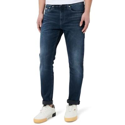 Tommy Jeans Smal passform för män, Denim Dark, 38W / 32L Tommy Jeans Smal passform för män, Denim Dark, 38W / 32L