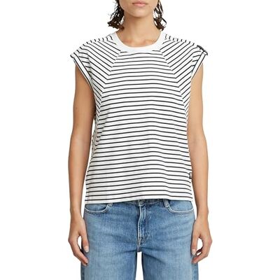 G-STAR Seam Detailstripe lös r t wmn, Flerfärgad (Lt Chalk/Osaka Blue Stripe D26457-d979-h315), S G-STAR Seam Detailstripe lös r t wmn, Flerfärgad (Lt Chalk/Osaka Blue Stripe D26457-d979-h315), S