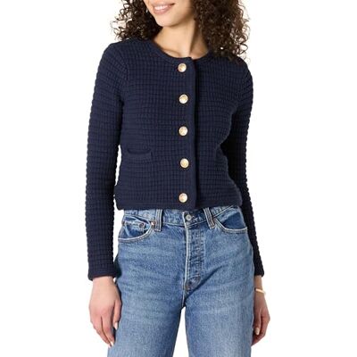 Amazon Essentials damcardigan med normal passform, Marinblått Xsp, L Amazon Essentials damcardigan med normal passform, Marinblått Xsp, L