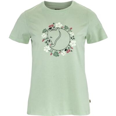 Fjällräven dam fjällblomster räv t-shirt, mjuk jade, M, Mjuk jade, M Fjällräven dam fjällblomster räv t-shirt, mjuk jade, M, Mjuk jade, M