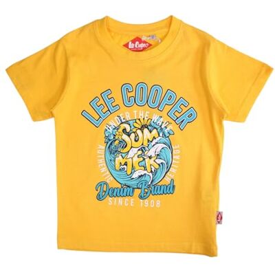 Lee Cooper Pojke T-shirt kortärmad topp bomull gul 10 år, Gult, 10 �r Lee Cooper Pojke T-shirt kortärmad topp bomull gul 10 år, Gult, 10 �r