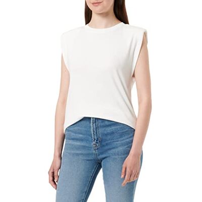 s.Oliver T-shirt för kvinnor, ärmlös, Kräm 0210, 34 s.Oliver T-shirt för kvinnor, ärmlös, Kräm 0210, 34