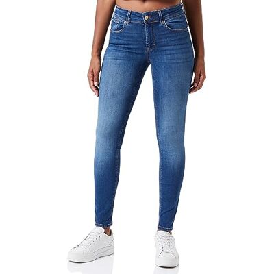 VERO MODA Bestseller A/S VMEMBRACE MR Push UP SK J RI3134 NOOS jeans, medium blå denim, S/34, Medium Blue Denim, 34/S/L VERO MODA Bestseller A/S VMEMBRACE MR Push UP SK J RI3134 NOOS jeans, medium blå denim, S/34, Medium Blue Denim, 34/S/L
