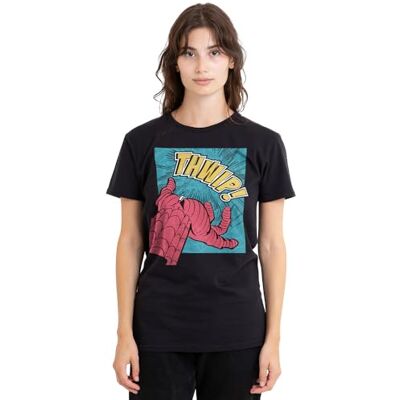 Spider-Man mandarin creative ltd Thwip Panel Ladies T-shirt, Svart, Large, Svart, L Spider-Man mandarin creative ltd Thwip Panel Ladies T-shirt, Svart, Large, Svart, L