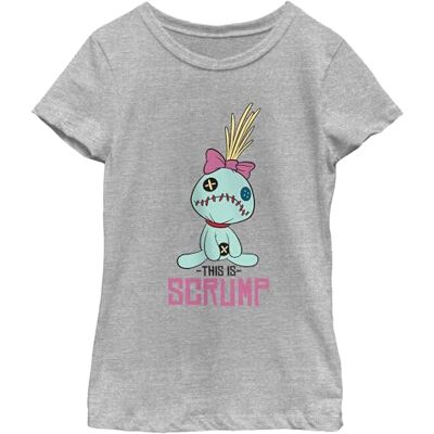 Disney Lilo & Stitch This is Scrump Girl's Crew Tee Athletic Heather, X-Small, Atletisk ljung, XS Disney Lilo & Stitch This is Scrump Girl's Crew Tee Athletic Heather, X-Small, Atletisk ljung, XS