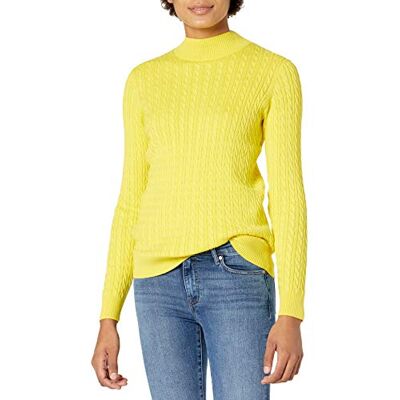 Amazon Essentials dam klassisk passform lätt kabel långärmad stoppad hals, ljusgul, XX-Large Amazon Essentials dam klassisk passform lätt kabel långärmad stoppad hals, ljusgul, XX-Large