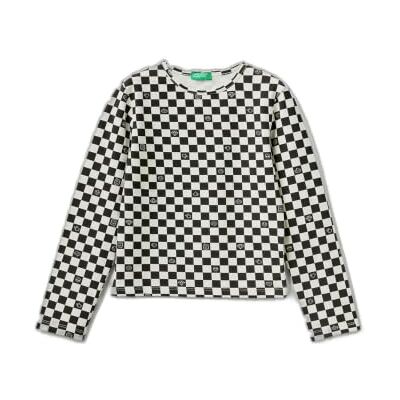 United T-Shirt M/L, Quadri Nero E Bianco 63e, 120 United T-Shirt M/L, Quadri Nero E Bianco 63e, 120