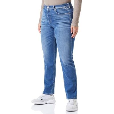 Replay Dam rak passform jeans Maijke X-Lite, 009 medium blå, 29W x 30L Replay Dam rak passform jeans Maijke X-Lite, 009 medium blå, 29W x 30L