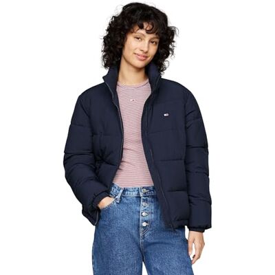 Tommy Jeans dam TJW ESSENTIAL PUFFER EXT DW0DW18827 pufferjacka, blå (mörk natt marinblå), XL, Blå (mörk natt marinblå), XL Tommy Jeans dam TJW ESSENTIAL PUFFER EXT DW0DW18827 pufferjacka, blå (mörk natt marinblå), XL, Blå (mörk natt marinblå), XL