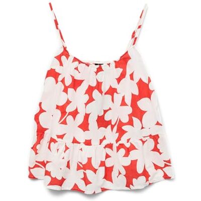 VERO MODA Vmdicthe Singlet Top WVN Ga, Eldigt röd, M VERO MODA Vmdicthe Singlet Top WVN Ga, Eldigt röd, M