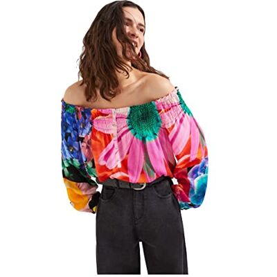 Desigual Dam Travis blus, Mångfärgad, XS Desigual Dam Travis blus, Mångfärgad, XS