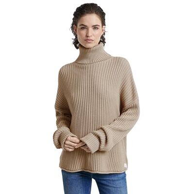 G-STAR Lös sköldpadda stickad, Beige (Sandstorm D25753-d496-b736), S G-STAR Lös sköldpadda stickad, Beige (Sandstorm D25753-d496-b736), S