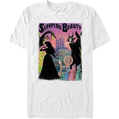 Disney Unisex Sleeping Beauty Sleeping Beauty Poster Organic Kortärmad T-shirt, Vit, XXL Disney Unisex Sleeping Beauty Sleeping Beauty Poster Organic Kortärmad T-shirt, Vit, XXL