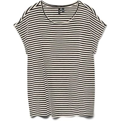 VERO MODA Kvinnors VMAVA Vanliga SS Top Stripe GA JRS NOOS skjorta, svart/ränder: Pristin, XL, Svart/ränder: pristine, XL VERO MODA Kvinnors VMAVA Vanliga SS Top Stripe GA JRS NOOS skjorta, svart/ränder: Pristin, XL, Svart/ränder: pristine, XL