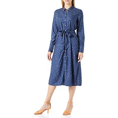 MUSTANG Damstil Fanny Vis avslappnad klänning, 2311_small_blom_bows_mörkblå 12394, 36 MUSTANG Damstil Fanny Vis avslappnad klänning, 2311_small_blom_bows_mörkblå 12394, 36