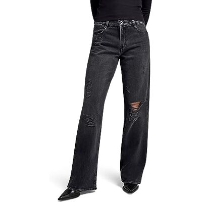 G-STAR RAW G-STAR Dam judee lös låg midja jeans, Svart (Worn in Black Smoke Ribbed D22889-d291-g131), 31W / 32L G-STAR RAW G-STAR Dam judee lös låg midja jeans, Svart (Worn in Black Smoke Ribbed D22889-d291-g131), 31W / 32L