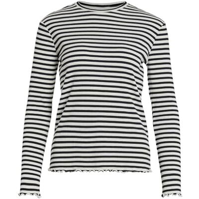 Vila dam Vithessa O-neck L/S Topp – Noos Långärmad skjorta Vila dam Vithessa O-neck L/S Topp – Noos Långärmad skjorta