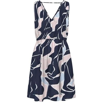 ONLY Onlnova Life Elite Sara String Dress AOP, Sky Captain, XS ONLY Onlnova Life Elite Sara String Dress AOP, Sky Captain, XS