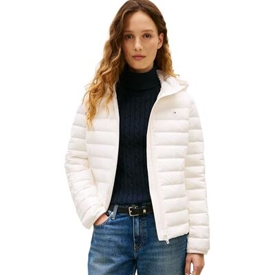 Tommy Hilfiger Dam STRETCH NYLON LW DOWN JACKA WW0WW47753 pufferjacka, vit (elfenbenssilke), XXS, Vit (elfenbenssilke), XXS Tommy Hilfiger Dam STRETCH NYLON LW DOWN JACKA WW0WW47753 pufferjacka, vit (elfenbenssilke), XXS, Vit (elfenbenssilke), XXS