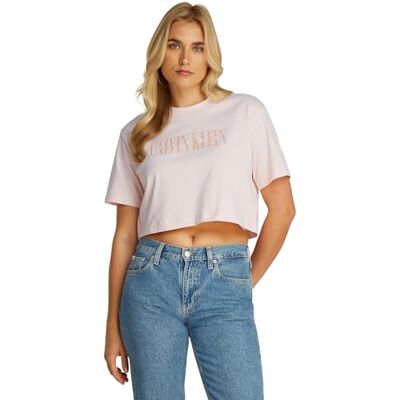 Calvin dam S/S T-shirt, Rosa (silver pion), XS Calvin dam S/S T-shirt, Rosa (silver pion), XS