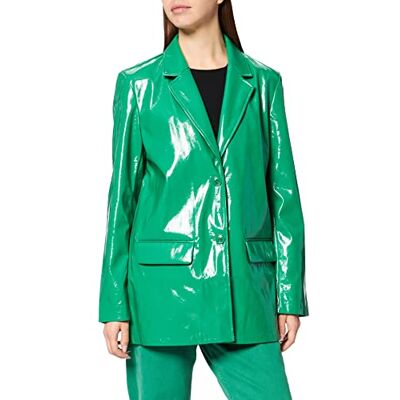 JJXX JACK & JONES Dam Jxwilson Faux läder Blazer, Jolly Green, L JJXX JACK & JONES Dam Jxwilson Faux läder Blazer, Jolly Green, L