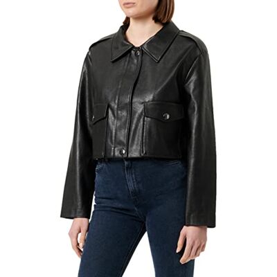 Sisley Kvinnors 21DYLN01Z jacka, svart 100, 42, Svart 100, 42 SE Sisley Kvinnors 21DYLN01Z jacka, svart 100, 42, Svart 100, 42 SE