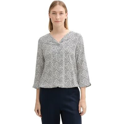 TOM TAILOR damblus, 35891 – ekologisk marin prickig design, 32 SE TOM TAILOR damblus, 35891 – ekologisk marin prickig design, 32 SE