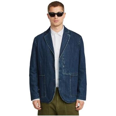 G-STAR RAW Chore Casual Denim Blazer, Blå (Worn in Blue Creek D26467-d788-g112), L G-STAR RAW Chore Casual Denim Blazer, Blå (Worn in Blue Creek D26467-d788-g112), L
