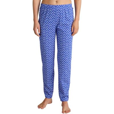 CALIDA Favourites byxor för kvinnor, med sidofickor, tillverkade av 100% supima bomull, Bländande blå, 32-34 CALIDA Favourites byxor för kvinnor, med sidofickor, tillverkade av 100% supima bomull, Bländande blå, 32-34