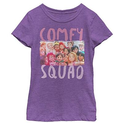 Disney Wreck-It-Ralph Comfy Squad Selfie Girl's Heather Crew Tee, lila Berry, X-Small, Lila bär, XS Disney Wreck-It-Ralph Comfy Squad Selfie Girl's Heather Crew Tee, lila Berry, X-Small, Lila bär, XS