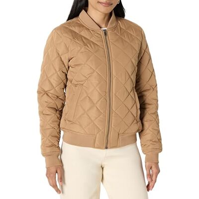 Amazon Essentials Dam Regular-Fit vadderad bomberjacka, Camel, XL Amazon Essentials Dam Regular-Fit vadderad bomberjacka, Camel, XL